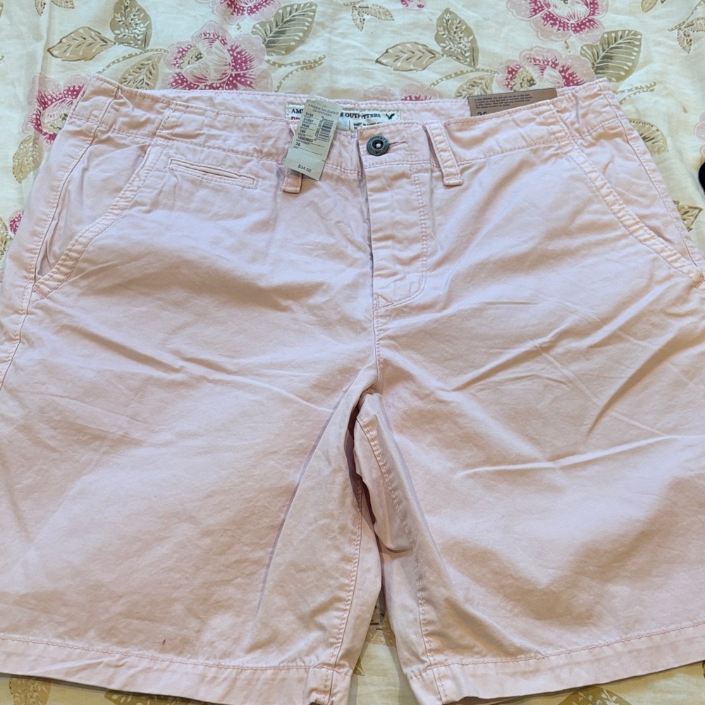 American Eagle Outfitters Men’s Light Pink Cargo Shorts
